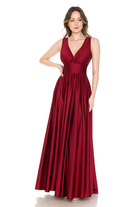 Christmas Dress Burgundy Shiny Venus Holiday Party 5232