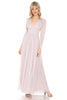 Simple Mother Of The Bride Dress - MAUVE / S