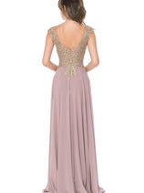 Lenovia 8123 Embroidered Chiffon Mother of Bride Gown