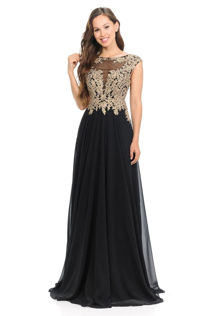 Classy Special Occasion Gown - BLACK / XS