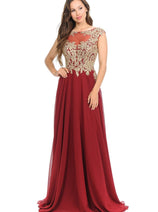 Lenovia 8123 Embroidered Chiffon Mother of Bride Gown