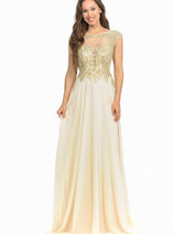 Lenovia 8123 Embroidered Chiffon Mother of Bride Gown