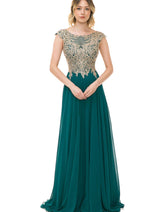 Lenovia 8123 Embroidered Chiffon Mother of Bride Gown