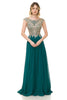 Classy Special Occasion Gown - HUNTER GREEN / XS