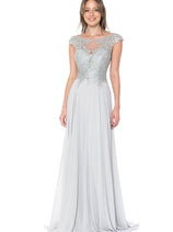 Lenovia 8123 Embroidered Chiffon Mother of Bride Gown