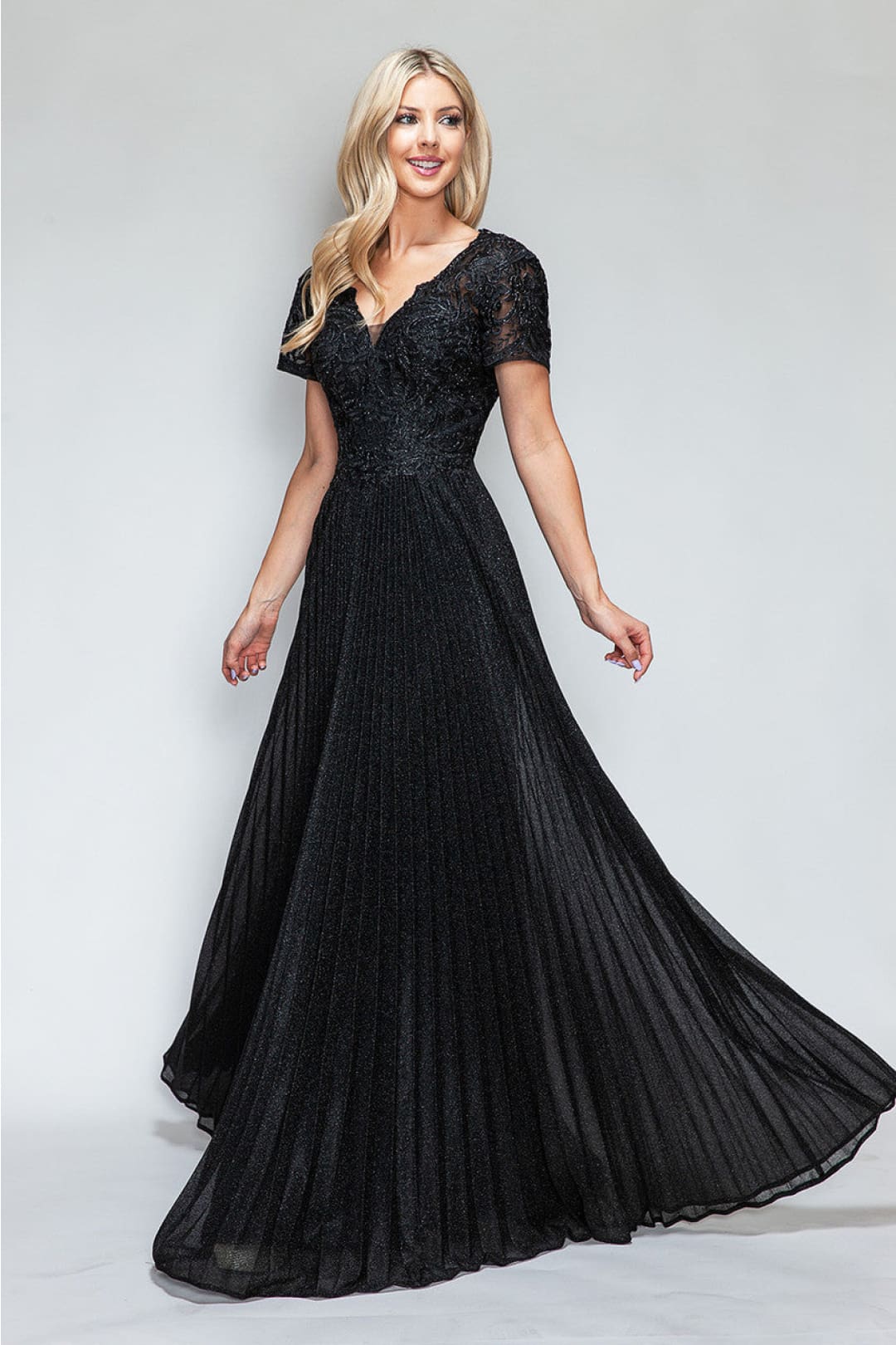 Lenovia Short Sleeve Mother Of The Bride Gown 8139