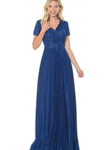 Lenovia 8139 Short Sleeve Mother Of The Bride Gown