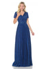 Modern Mother Of The Bride Evening Gown - ROYAL BLUE / S