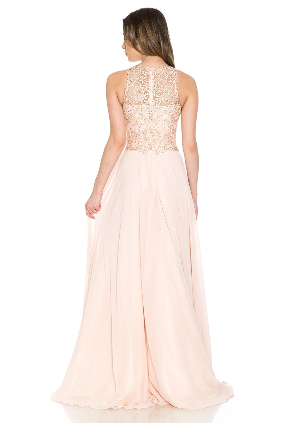 Long Embroidered Classy Gown