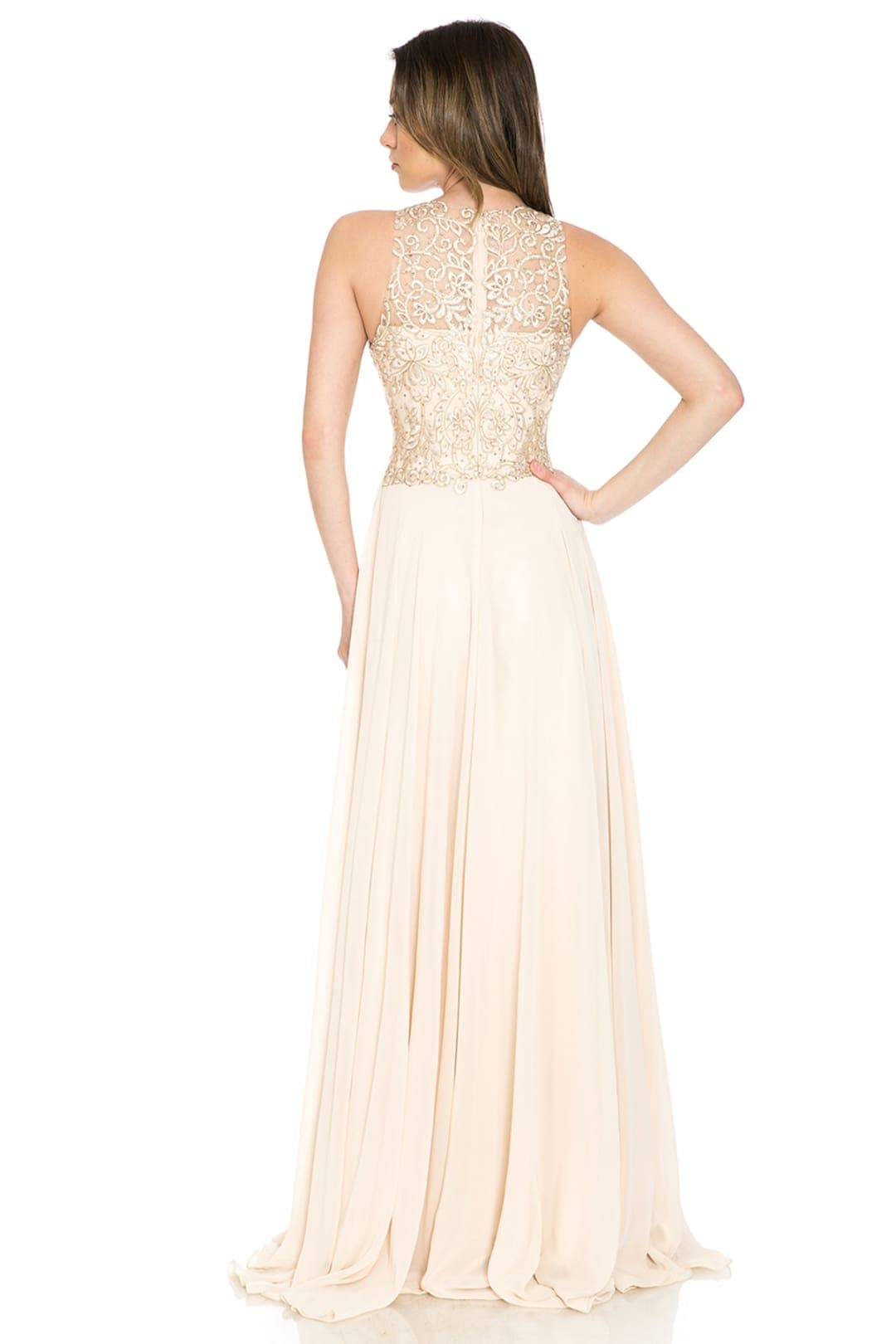 Long Embroidered Classy Gown