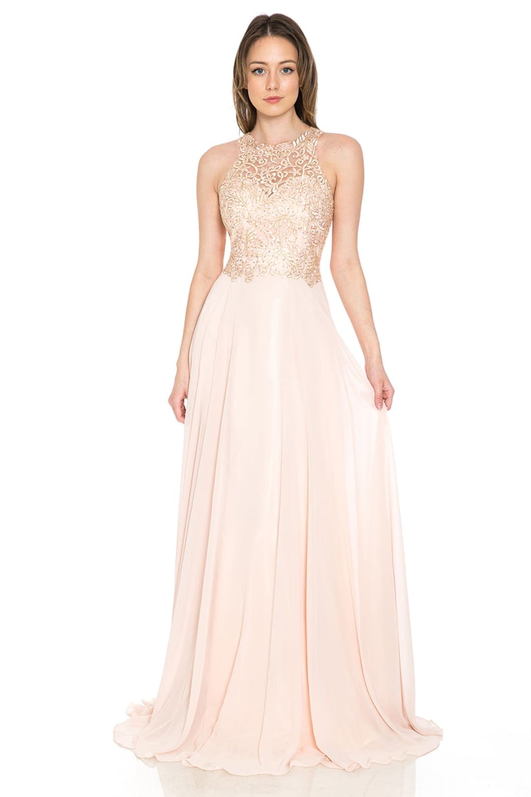 Long Embroidered Classy Gown