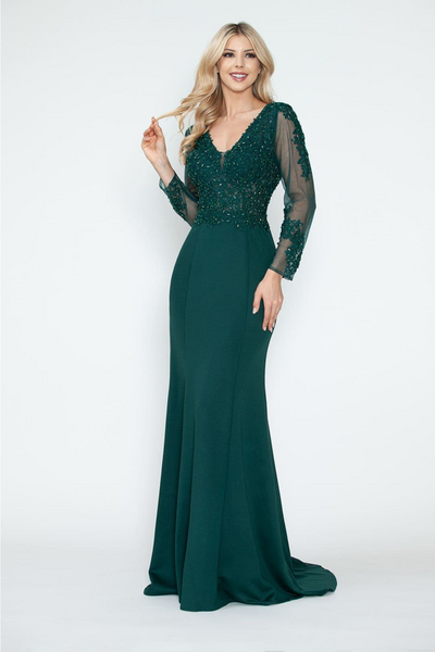 hunter green dresses for women Melissa Hunter Green Long Sleeve Maxi Dress