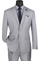 Light Grey Groomsmen Suit for Men & Boys - Perfect for Weddings + Free Tie - Grey / 36Short - suits