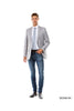 Light Grey Zegarie Suit Separates Solid Dinner Jacket For Men MJ346-04 - Light Grey / 34R / MJ346-04 - Suit-separates
