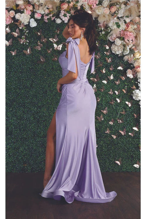 Lilac Bridesmaid Dresses in Satin and Plus Size Gowns by MQ1858 - Dress
