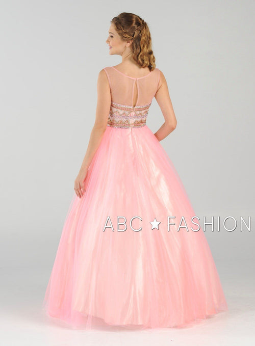 Poly USA Pink Long Formal Dresses