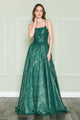 Poly USA 8862 Long A-line Lace Dress