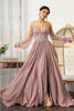 Long Beaded Bodice Chiffon Dress by Elizabeth K GL3005 - Long Formal Dresses