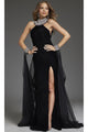 Long Black Formal Dress: Jovani 43696 - Black / Apparel & Accessories > Clothing > Dresses