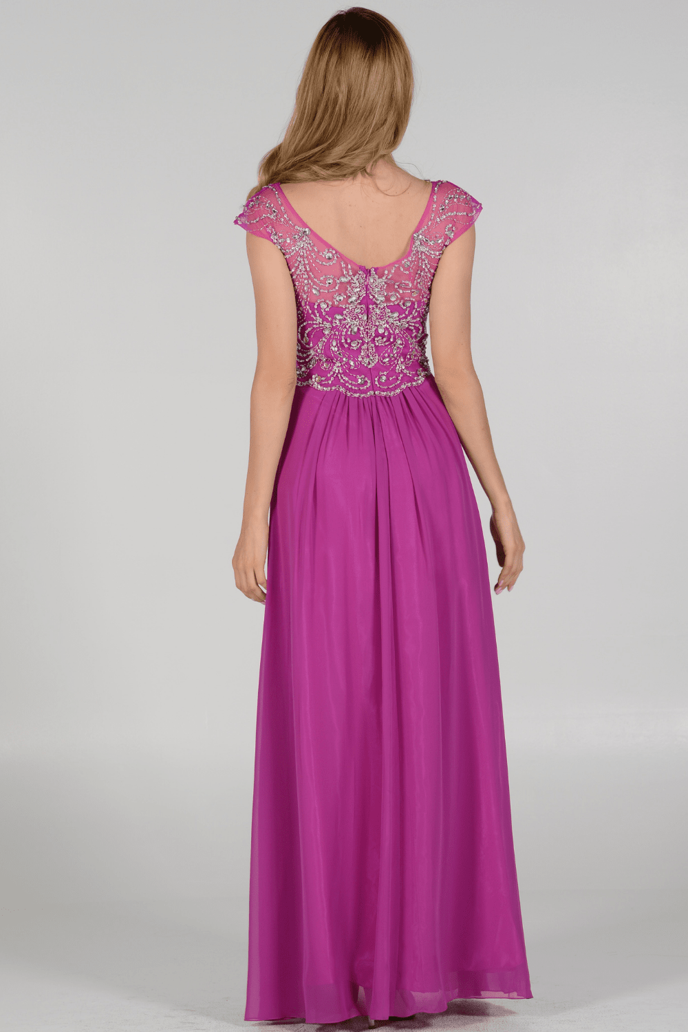 Poly USA Navy Long Formal Dresses