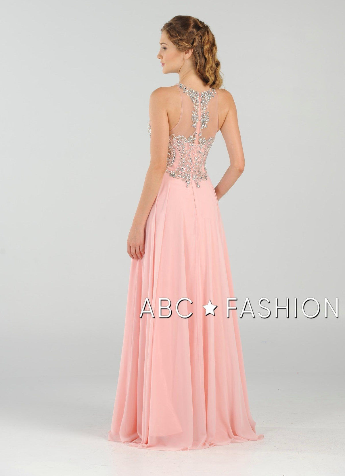 Poly USA Blush Long Formal Dresses