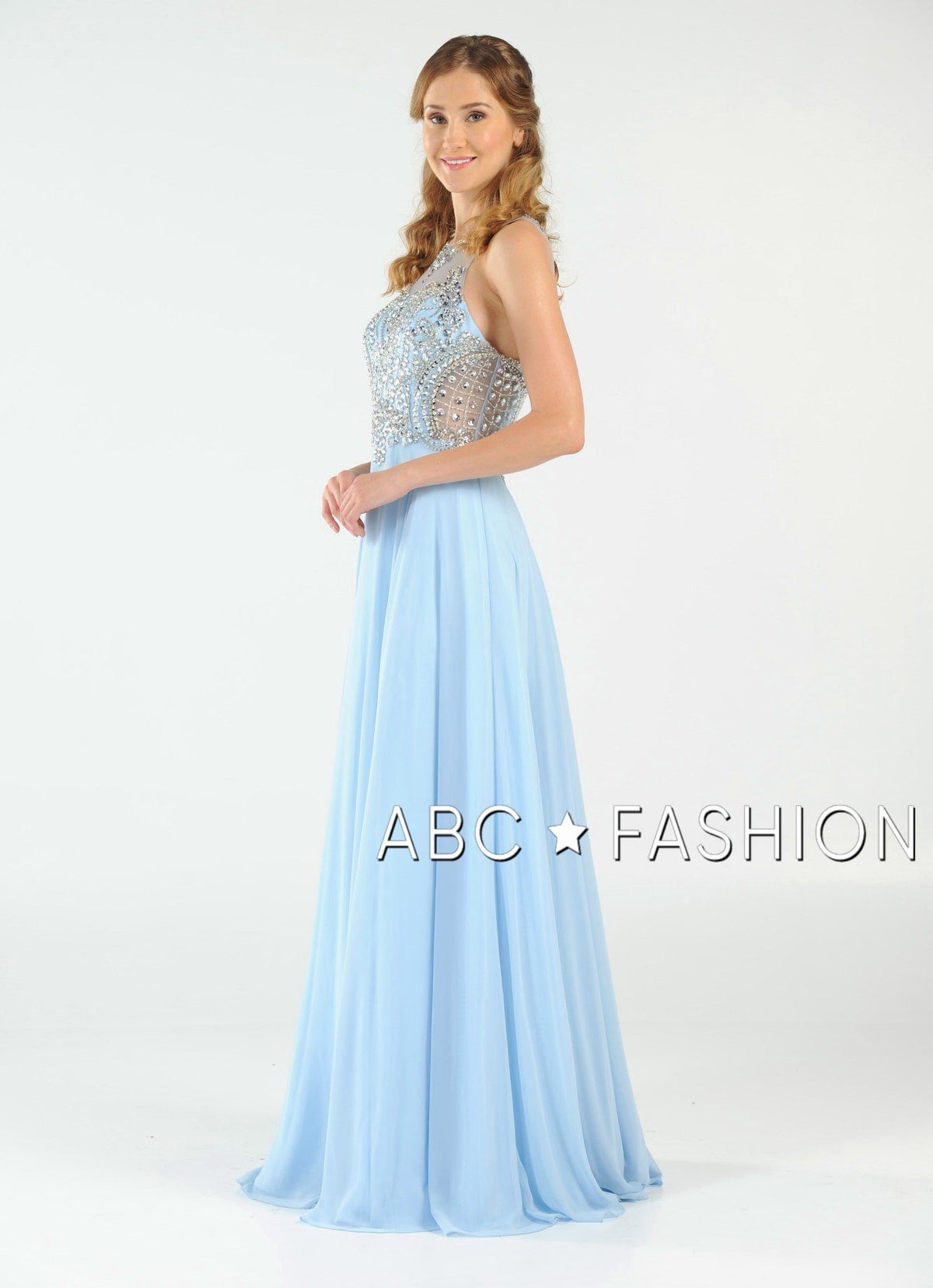 Poly USA Blush Long Formal Dresses