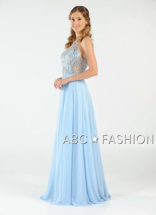 Poly USA Blush Long Formal Dresses