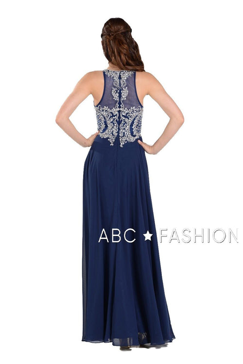 Poly USA Blush Long Formal Dresses