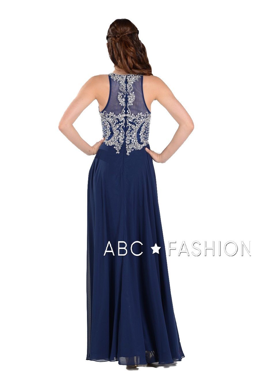 Poly USA Blush Long Formal Dresses