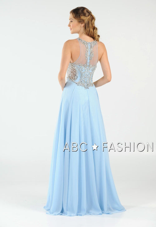 Poly USA Blush Long Formal Dresses