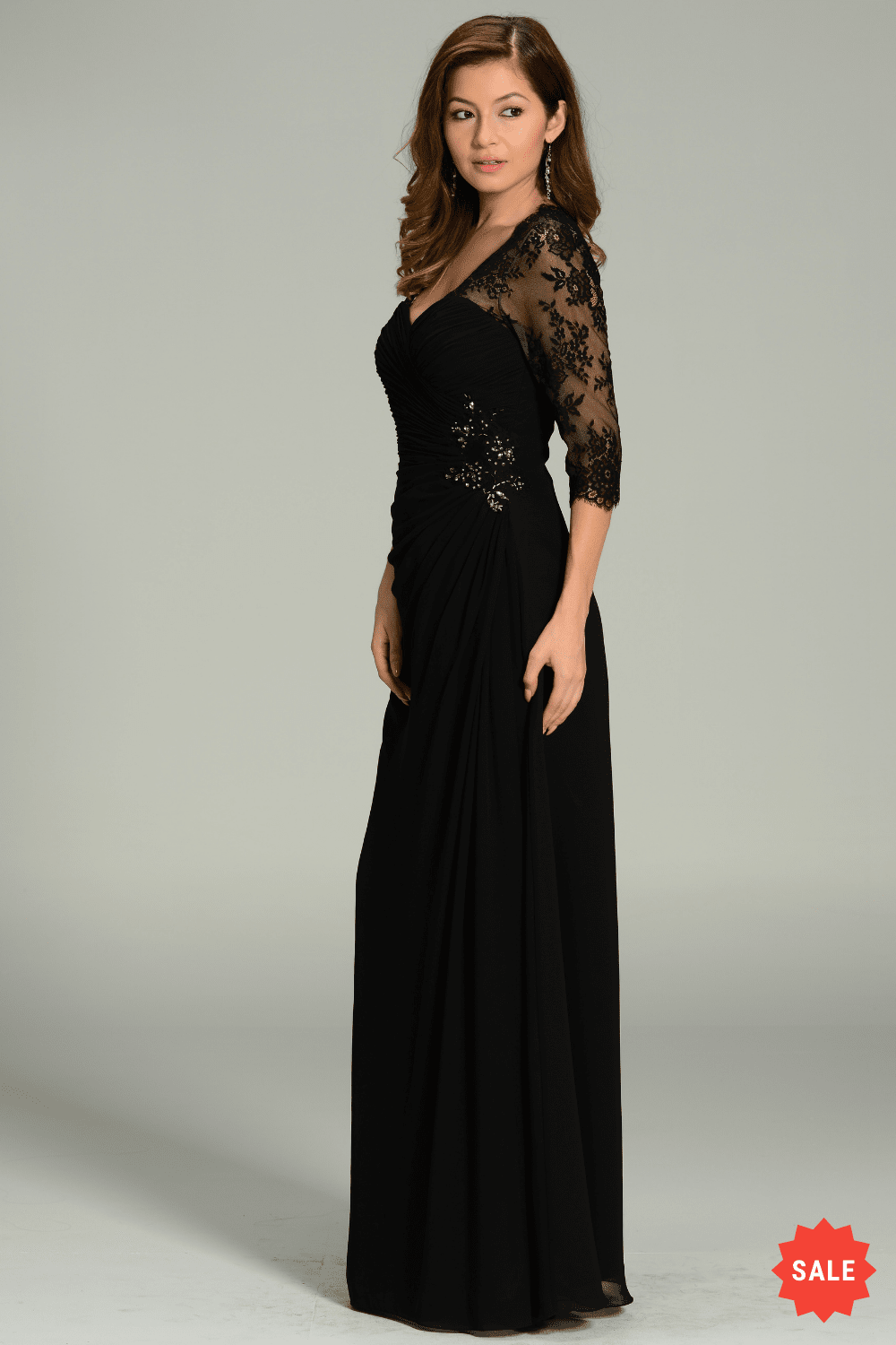 Poly USA Black Long Formal Dresses
