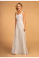 Long Chiffon Dress with Ruched Sweetheart Bodice by Elizabeth K GL2608-Long Formal Dresses-ABC Fashion