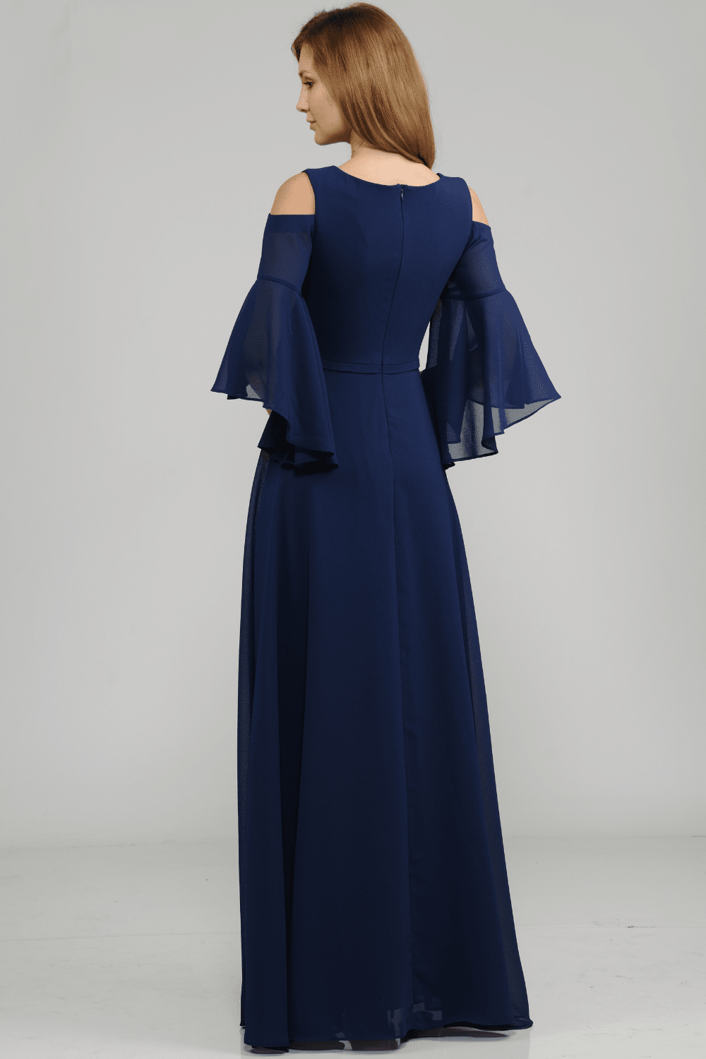Poly USA Mauve Long Formal Dresses