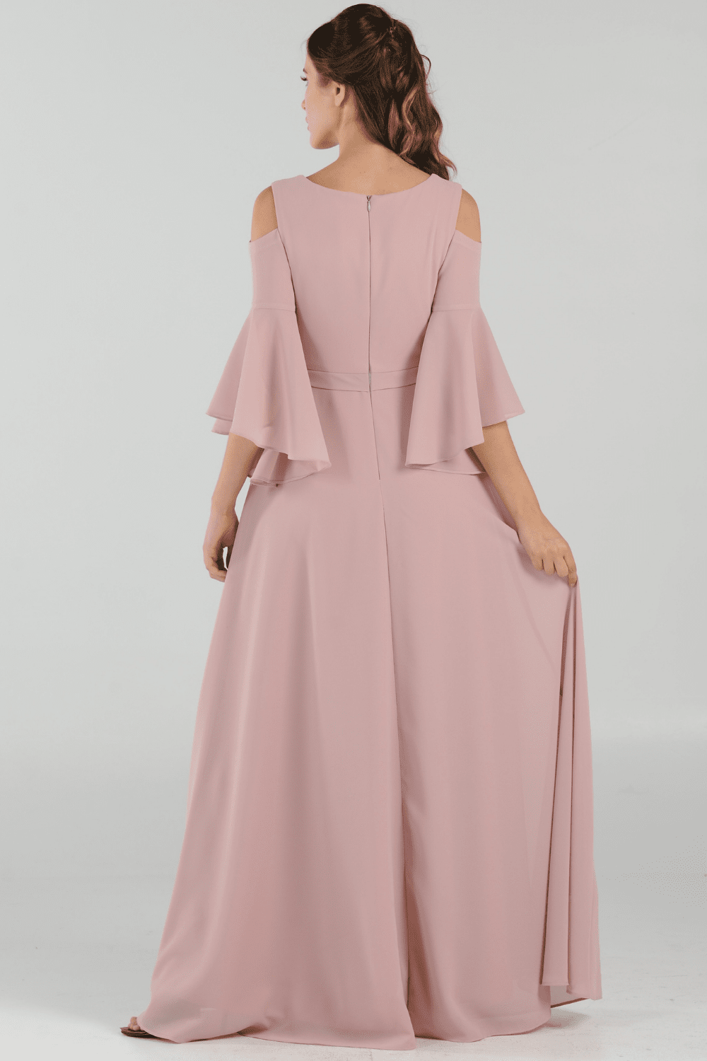 Poly USA Mauve Long Formal Dresses
