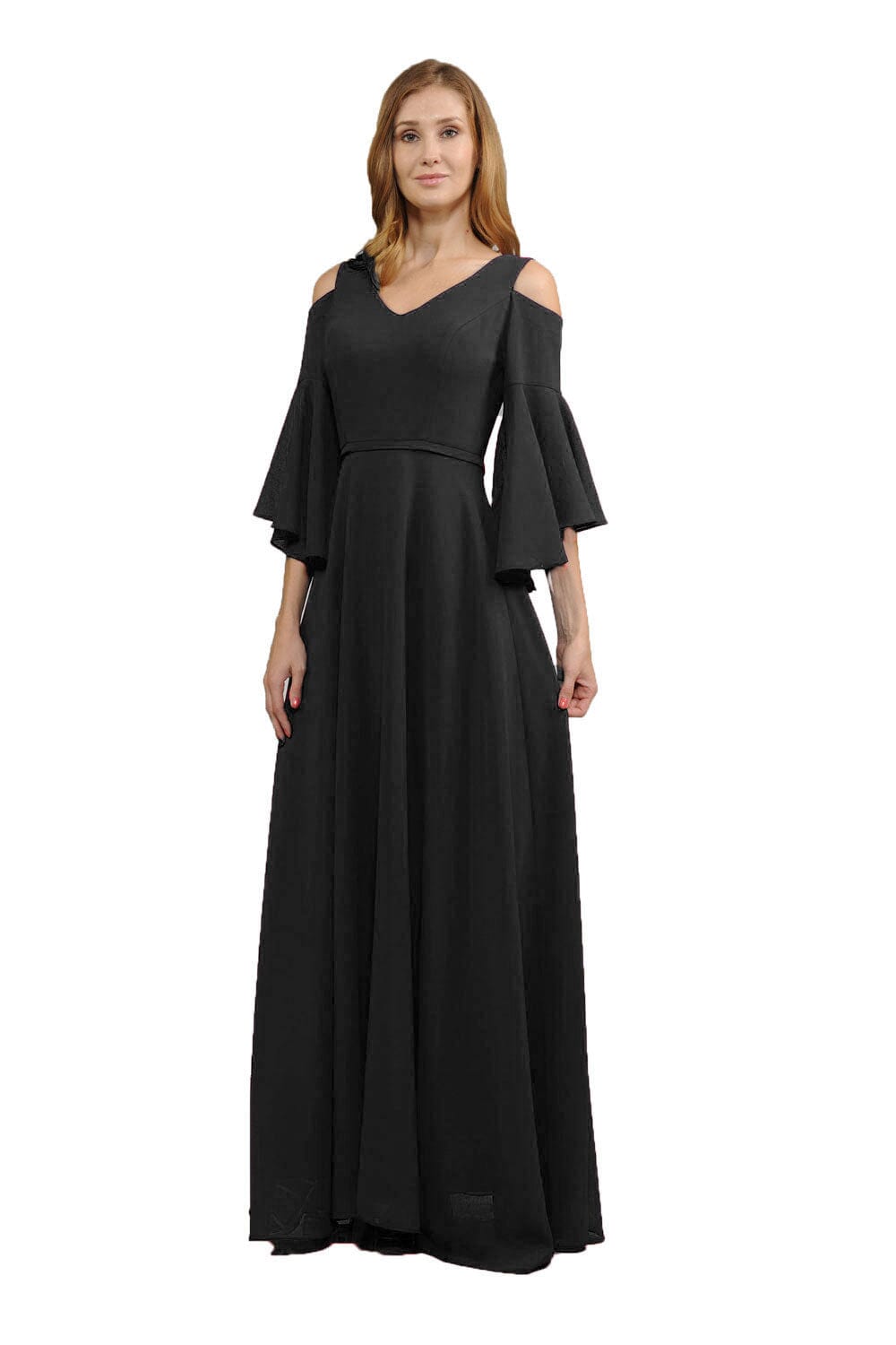 Poly USA Black Long Formal Dresses
