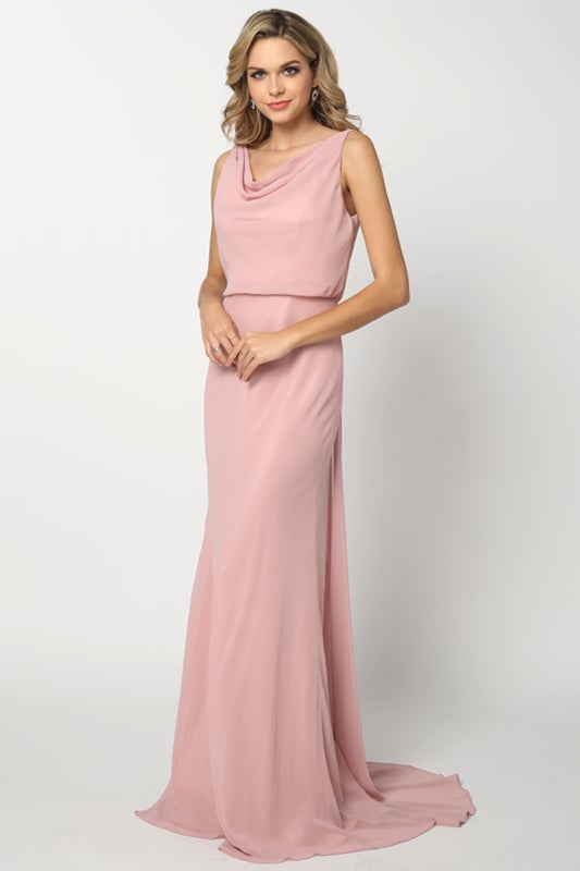 Juliet Dusty Rose Long Formal Dresses