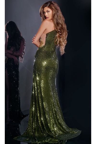 Long Dark Green Prom Dress: Jovani D5001 - Apparel & Accessories > Clothing > Dresses