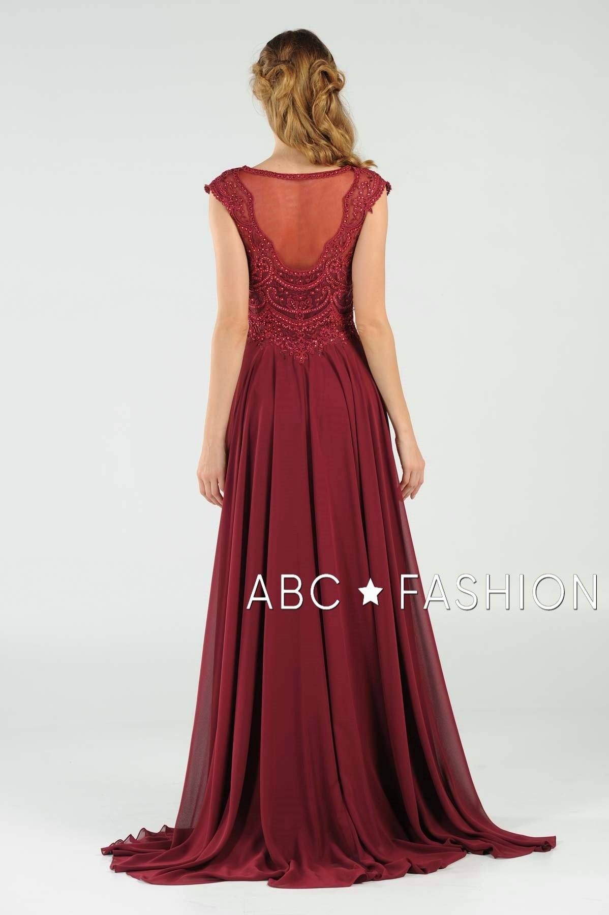 Poly USA Ice Blue Long Formal Dresses