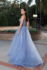 Long Evening Dress Strapless A-Line Prom Gown By Royal Queen RQ8184 - Dress