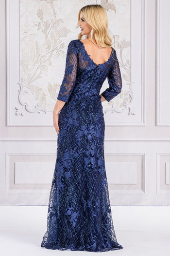 Long Evening Dress Strapless Sheath Gown By Amelia Couture 7045 - Dress