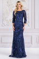 Long Evening Dress Strapless Sheath Gown By Amelia Couture 7045 - NAVY / 8 - Dress
