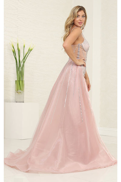 Long Evening Dress Sweetheart Beaded Gala Gown By Royal Queen RQ8126 - Dress