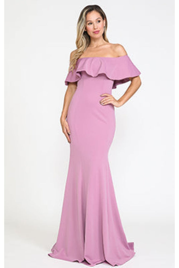 Long Evening Dress - VIOLET / XS