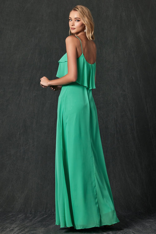 Juliet Kelly Green Long Formal Dresses