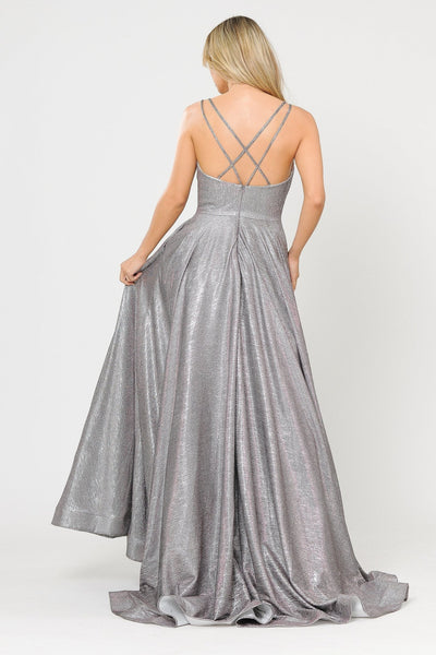 Poly USA 8714 Long Foiled Glitter Sweetheart Dress