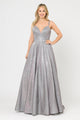 Poly USA 8714 Long Foiled Glitter Sweetheart Dress