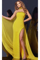 Long Formal Dress: Jovani 43658 - Yellow / Apparel & Accessories > Clothing > Dresses