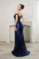 Long Formal Dress Off The Shoulder High Slit Gown By May Queen MQ2157 - Dress