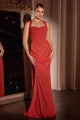 Long Formal Dress Scoop Neck Evening Gown By Ladivine 7433 - SIENNA / 2 - Prom