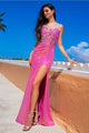 Long Formal Dress Scoop Neck Sleeveless Gown By Amelia Couture 5065 - TURQUOISE / Dress